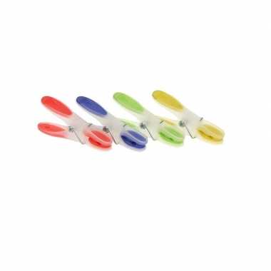Vintage 60x wasknijpers in verschillende kleuren met sotfgrip