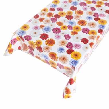 Vintage buiten tafelkleed zeil gerbera motief 140 x 240 cm