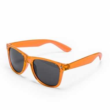 Vintage oranje retro model zonnebril voor volwassenen