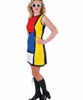 Vintage art work jurk voor dames