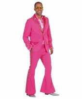 Vintage roze bling bling kostuum heren